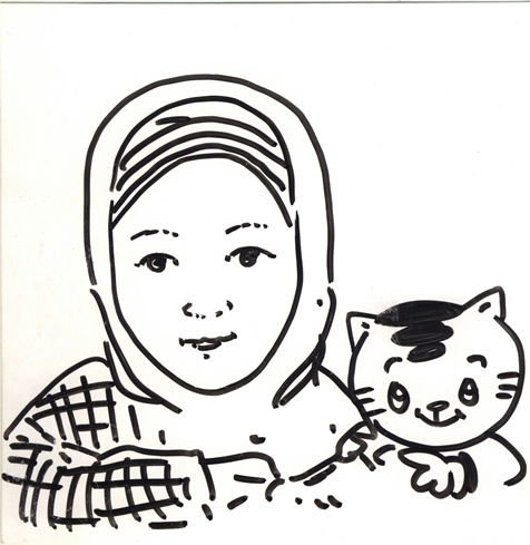 By Kak Andi Yudha Asfandiyar, creator of Mio the cat, Indonesian respectable illustrator who currently living in Brussels, Belgium